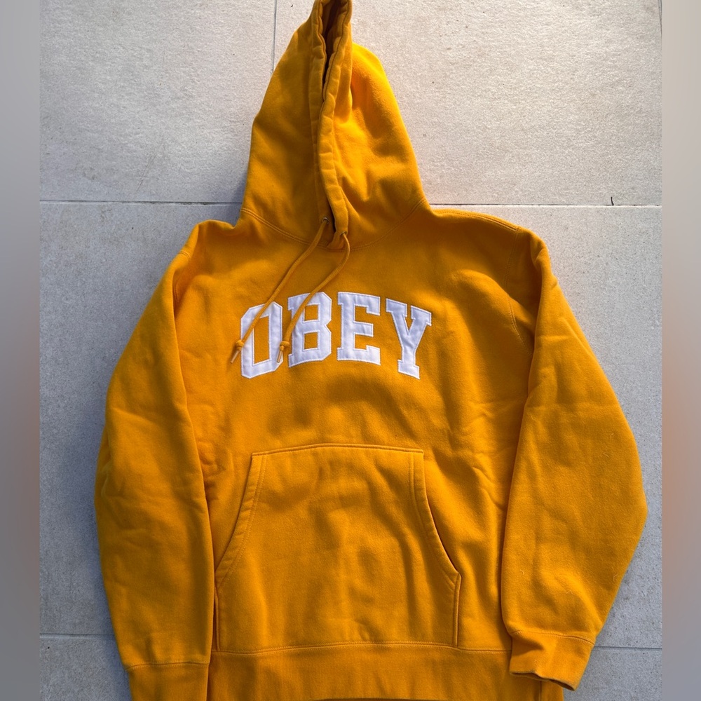 Yellow OBEY Hoodie